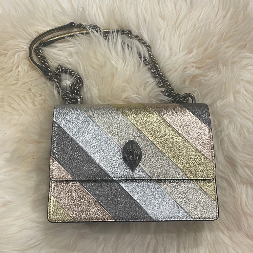 Kurt Geiger Shoreditch Striped Leather Crossbody Bag